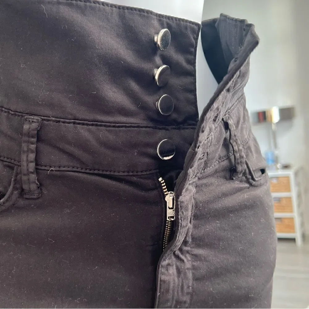 ZARA WOMAN Black High Waisted Pencil Skirt With Size S